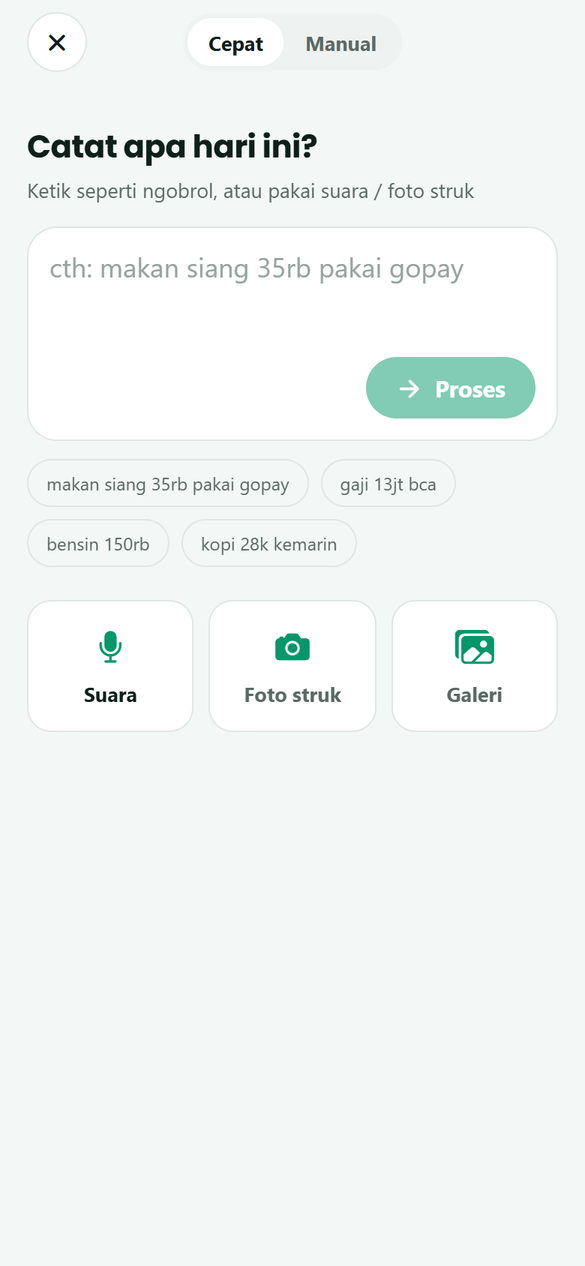 Tambah transaksi